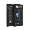 GSMLIVE Samsung Galaxy A03 / A04 előlapi üvegfólia, edzett, hajlított, fekete keret, 9H, SM-A035, SM-A045, 5D Full Glue
