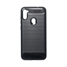 GSMLIVE Samsung Galaxy A11 szilikon tok, fekete, SM-A115, Carbon fiber tok és táska