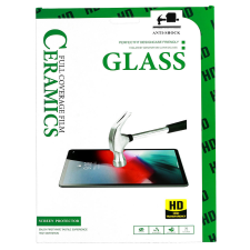 GSMLIVE Samsung Galaxy Tab S8 Plus (12.4&quot;) előlapi üvegfólia, fekete keret, 9H, 0.33mm, SM-X800, SM-X806, 9D Ceramic Glass tablet kellék