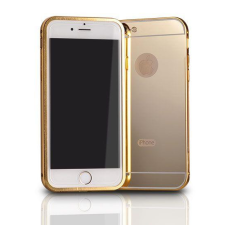 GSMLIVE Samsung J500 Galaxy J5 arany alumínium bumper tükrös hátlaptok tok és táska