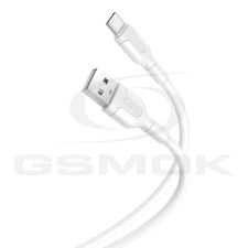 GSMOK Kábel Usb-Ről Usb-C 2.1A 1M Xo Nb212 Fehér kábel és adapter