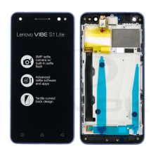 GSMOK LCD + Touch Pad Teljes Lenovo Vibe S1 Lite Fekete tok 5D68C05176 Eredeti szervizcsomag mobiltelefon, tablet alkatrész