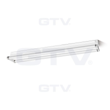 GTV EVG szabadon sugárzó fénycsöves lámpatest 2x18W IP20 világítás