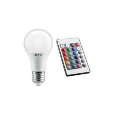 GTV LED A60 E27 9W RGB 830lm AC220-240V (LD-PC2A60RGBW-9W) izzó