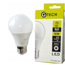 GTV LED FÉNYFORRÁS, E27, 10W, 3000K 840LM izzó