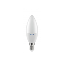 GTV Led lámpa gyertya E-14 8W meleg fehér izzó