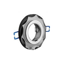 GTV OP-OPROKR-21 BRILLANTE mennyezeti spot lámpatest, üveg, fekete kristály, kerek világítás