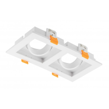 GTV OP-RUBIOKW2-10 Mennyezeti spotlámpa RUBIO, 187x102mm, IP20, négyzet alakú, dupla, fehér világítás