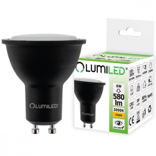  GU10 LED izzó 6W = 60W 580lm 3000K meleg 120° fekete LUMILED izzó