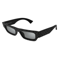 Gucci GG1839S 006 SHINY BLACK WITH JET HEMATITE STRASS ALL OVER AND SHINY BLACK COLOR GREY MIRROR napszemüveg