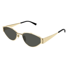 Gucci GG1853S 001 SHINY ENDURA GOLD WITH LASER GUCCISSIMA TEXTURE ON ENDPIECE GREY napszemüveg