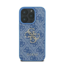 Guess 4G Big Logo iPhone 16 kemény hátlap tok, kék GUHCP16S4GMGBL tok és táska