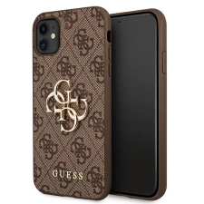 Guess 4G Big Metal Logo Apple iPhone 11 Mobiltelefon Tok - Barna tok és táska