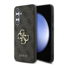 Guess 4G Big Metal Logo Samsung Galaxy S24 FE hátlap tok, barna GUHCS24FE4GMGBR tok és táska
