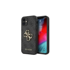 Guess 4G Big Metal Logo tok iPhone 12 mini szürke GUHCP12S4GMGGR tok és táska