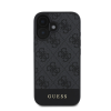 Guess 4G Bottom Stripe Apple iPhone 16 hátlap tok, szürke GUHCP16SG4GLGR