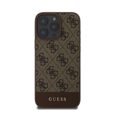 Guess 4G Bottom Stripe Apple iPhone 16 Pro hátlap tok, barna GUHCP16LG4GLBR tok és táska