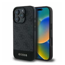 Guess 4G Bottom Stripe Apple iPhone 16 Pro hátlap tok szürke UHCP16LG4GLGR tok és táska