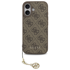 Guess 4G Charm Apple iPhone 17 Tone on Tone hátlap tok, barna tok és táska