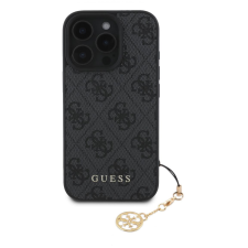 Guess 4G Charm iPhone 16 Pro Grey tok (GUHCP16LGF4GCK) tok és táska