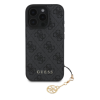 Guess 4G Charm iPhone 16 Pro Max Grey tok (GUHCP16XGF4GCK)