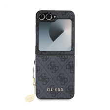 Guess 4G Charm Samsung Galaxy Z Flip6 hátlap tok, szürke tok és táska