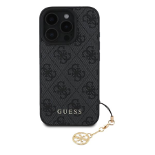 Guess 4G Charm Zadní Kryt pro iPhone 16 Pro Grey mobiltelefon kellék