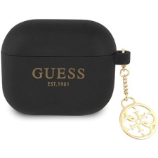 Guess 4G Charms Szilikon tok az Apple Airpods 3-hoz Black fülhallgató, fejhallgató tok