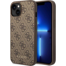 Guess 4G Metal Gold Apple iPhone 14 Plus hátlap tok, barna (GUE1903) tok és táska