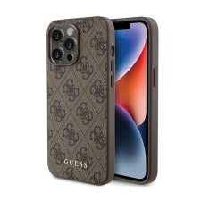 Guess 4G Metal Gold Logo Apple iPhone 15 Pro Max Tok - Barna/Mintás tok és táska