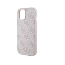 Guess 4G Metal Gold Logo Apple iPhone 15 Tok - Rózsaszín (GUHCP15SG4GFPI) tok és táska