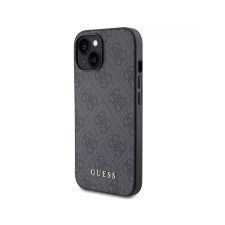 Guess 4G Metal Gold Logo Apple iPhone 15 Tok - Szürke mobiltelefon kellék