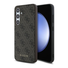 Guess 4G Metal Gold Logo Samsung Galaxy S24 FE hátlap tok, barna GUHCS24FEG4GFBR tok és táska