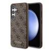 Guess 4G Metal Gold Logo Samsung Galaxy S24 hátlap tok, barna GUHCS24SG4GFBR