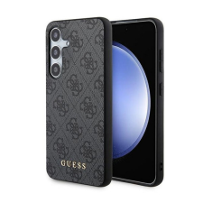 Guess 4G Metal Gold Logo Samsung Galaxy S24 hátlap tok, fekete GUHCS24SG4GFGR tok és táska