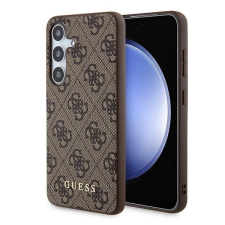 Guess 4G Metal Gold Logo tok Samsung Galaxy S24 - barna tok és táska
