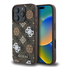 Guess 4G Peony MagSafe tok iPhone 16 Pro barna tok és táska
