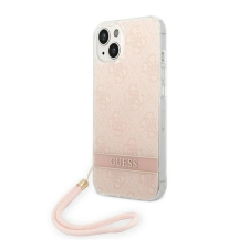 Guess 4G Print Strap Apple iPhone 14 Plus hátlap tok pink tok és táska
