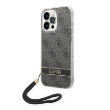 Guess 4G Print Strap Apple iPhone 14 Pro hátlap tok, fekete tok és táska