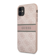 Guess 4G Printed Stripe Apple iPhone 11 Tok - Rózsaszín/Mintás tok és táska