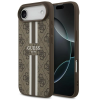 Guess 4G Printed Stripes Apple iPhone Air (2025) MagSafe hátlap tok, barna