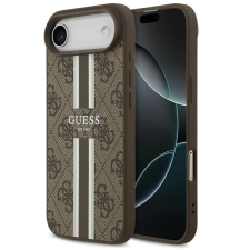 Guess 4G Printed Stripes Apple iPhone Air (2025) MagSafe hátlap tok, barna tok és táska