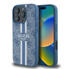 Guess 4G Printed Stripes MagSafe tok iPhone 16 Pro - kék tok és táska