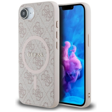 Guess 4G Ring Classic Logo Apple iPhone 16e MagSafe tok, rózsaszín (GUHMPSE4G4GFRP) (GUHMPSE4G4GFRP) tok és táska
