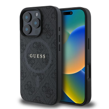 Guess 4G Ring MagSafe hátlaptok Classic logó iPhone 16 Pro Max fekete tok és táska