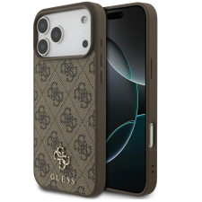 Guess 4G Small Classic Logo Apple iPhone 17 Pro MagSafe hátlap tok, barna tok és táska
