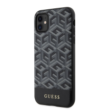 Guess Apple iPhone 11 GUESS GUHMN61HGCFSEK MagSafe Hátlap - Fekete tok tok és táska