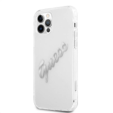 Guess Apple iPhone 12 Pro Max GUESS GUHCP12LKTRSVSI TPU Hátlap - Ezüst tok és táska