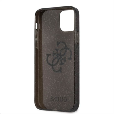 Guess Apple iPhone 12 Pro Max GUESS GUHCP12LPCUGL4GBK Glitter TPU Hátlap - Fekete tok és táska