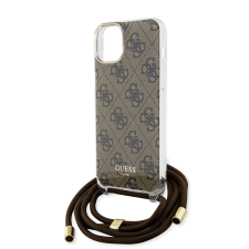 Guess Apple iPhone 15 GUESS GUHCP15SSHC4SEW IML Hátlap - Barna tok és táska